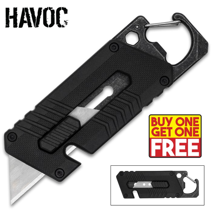 Get two Havoc Utility Knives for the price of one