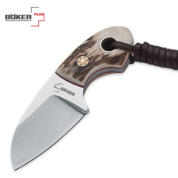 Boker Plus Gnome Stag Fixed Blade Knife