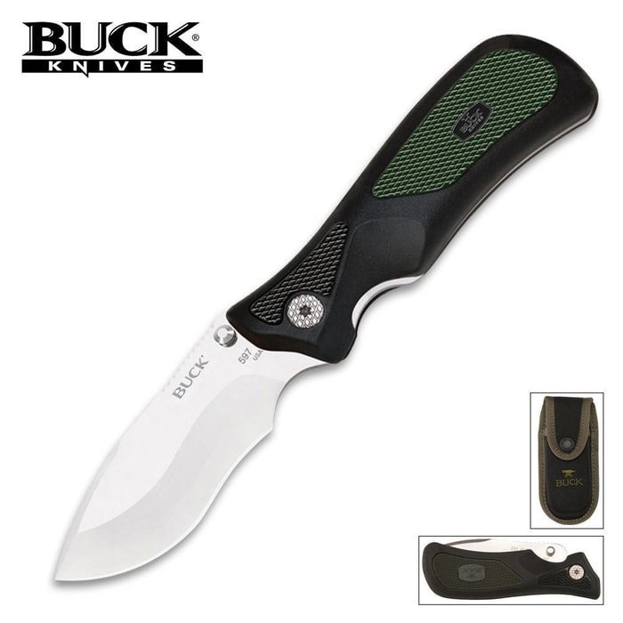 Buck Ergohunter Green Folding Knife