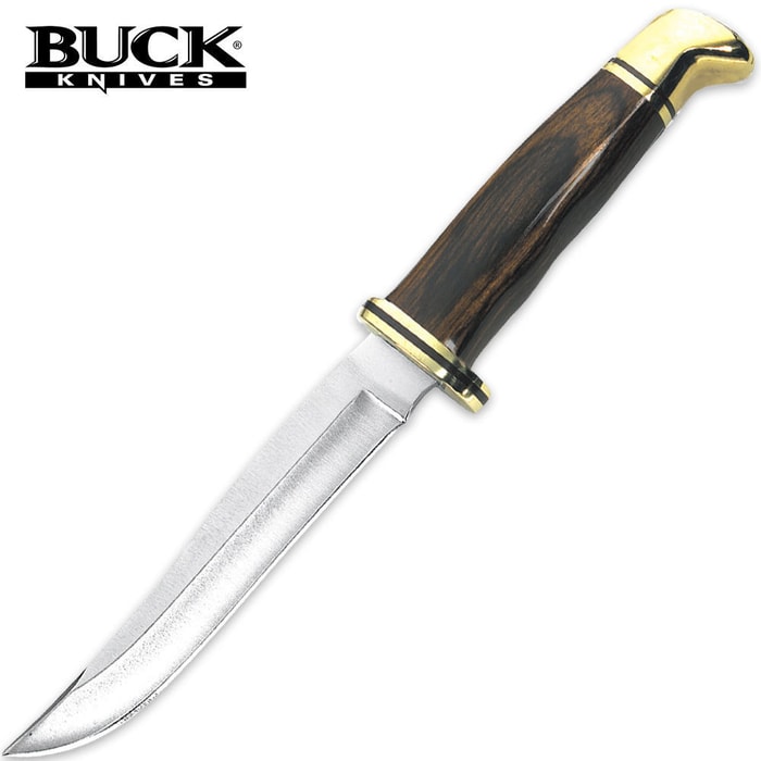 Buck Cocobola Dymondwood Fixed Blade Pathfinder Skinner Knife
