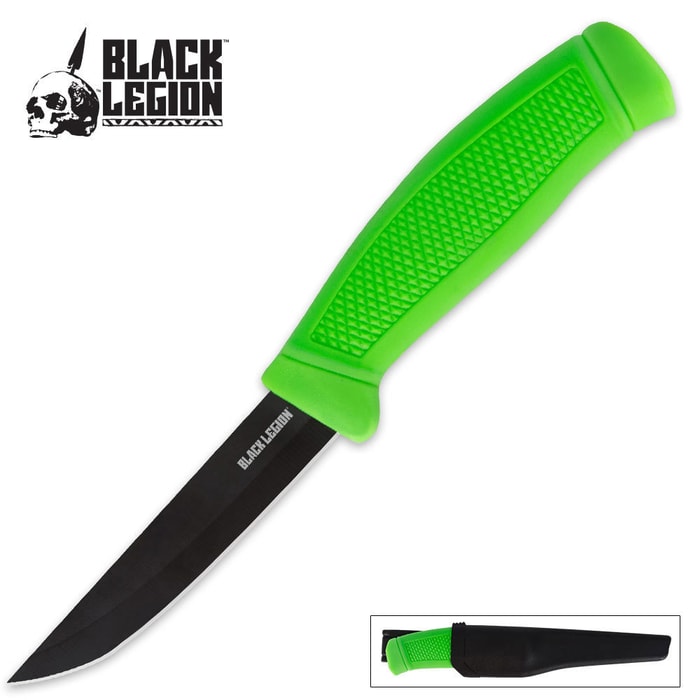 Black Legion Dive Knife With Sheath