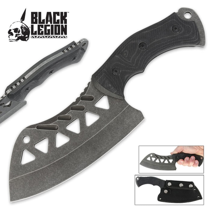 Black Legion Tactical Cleaver with Sheath