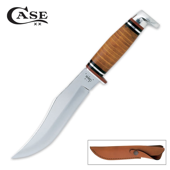 Case 10 3/4 Inch Leather Hunter Knife