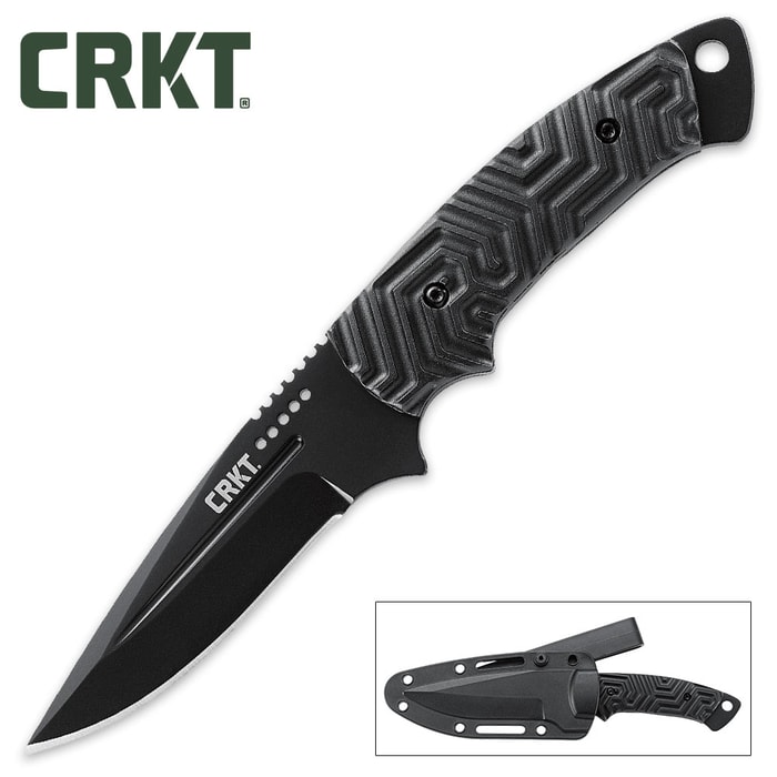 CRKT Acquisition Tactical Fixed Blade Knife with Molded Sheath