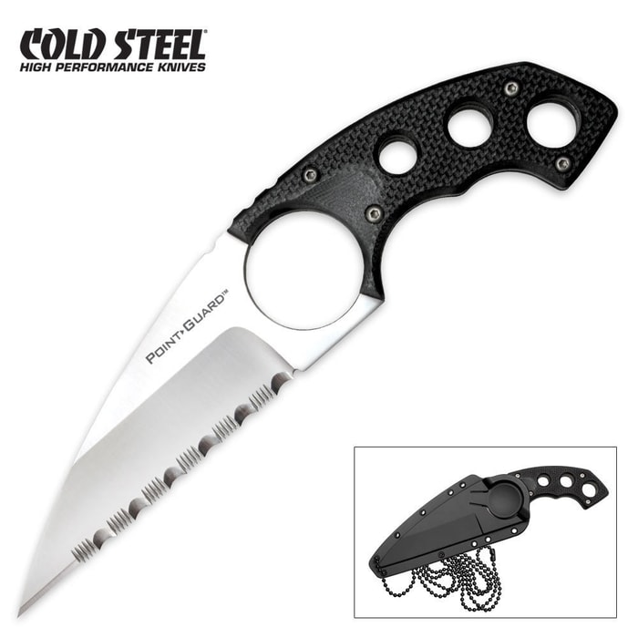 Cold Steel Point Guard Serrated Knife