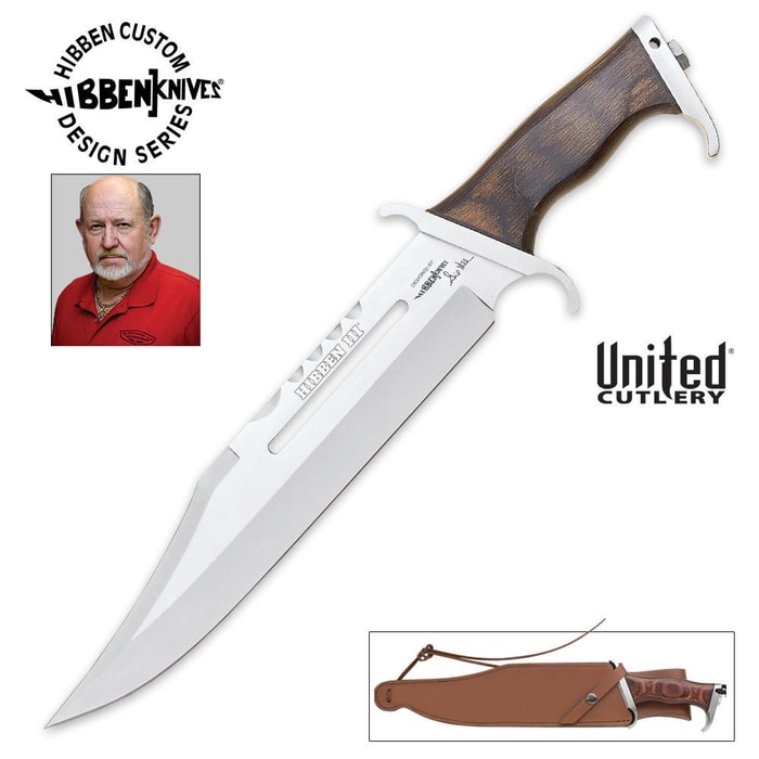 United Cutlery Gil Hibben III Bowie Knife & Leather Sheath