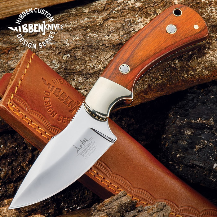 Made for hard everyday use, this is a smaller fixed-blade designed by Gil Hibben to fit comfortably on your side