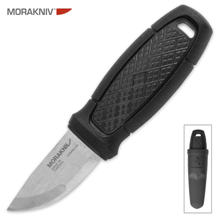 Morakniv Eldris Swedish Fixed Blade Knife - Black