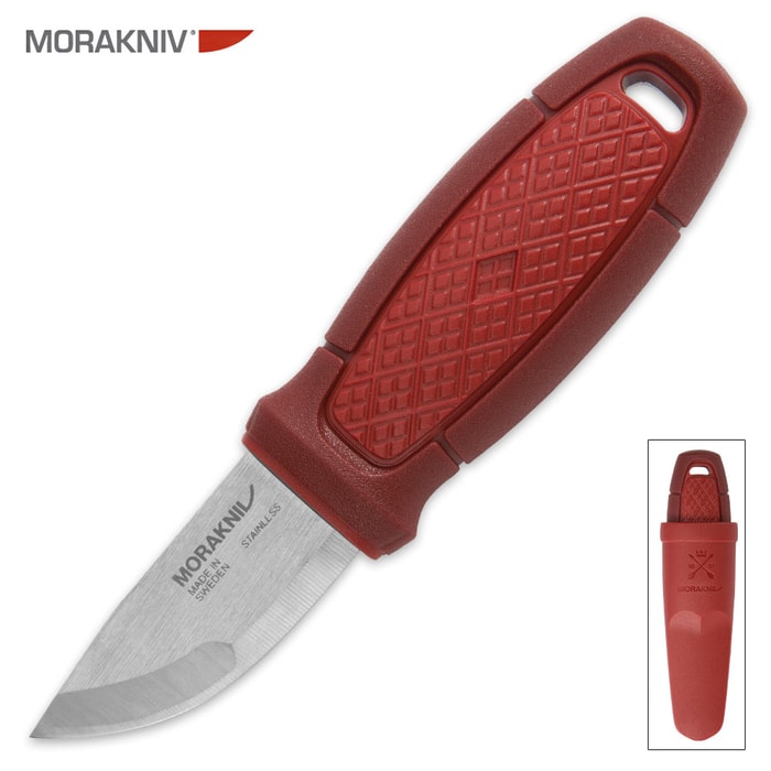 Morakniv Eldris Swedish Fixed Blade Knife - Red