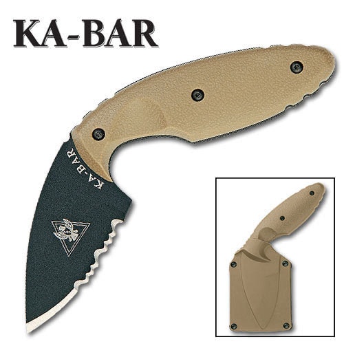 KA-BAR TDI LE Knife Partially Serrated Coyote 