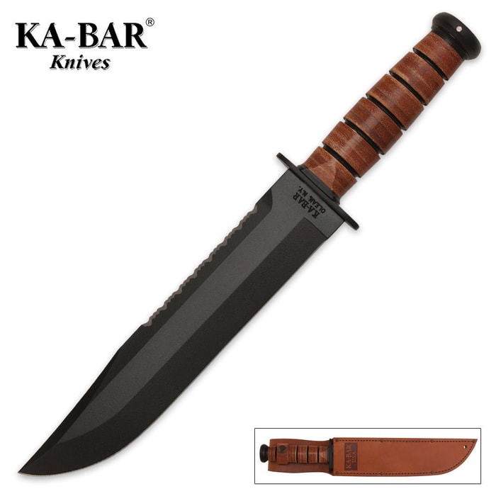 KA-BAR Big Brother Leather Handle Knife