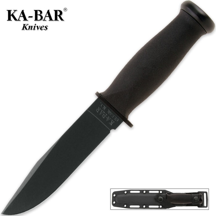 KA-BAR Mark I Kraton Handle Fixed Blade Utility Knife
