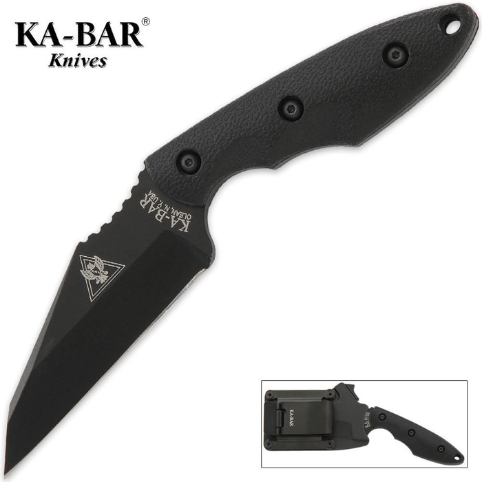 KA-BAR TBI Hinderer Hinderance Fixed Blade Knife