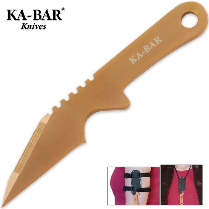 KA-BAR Besh BOGA Neck Knife With Sheath