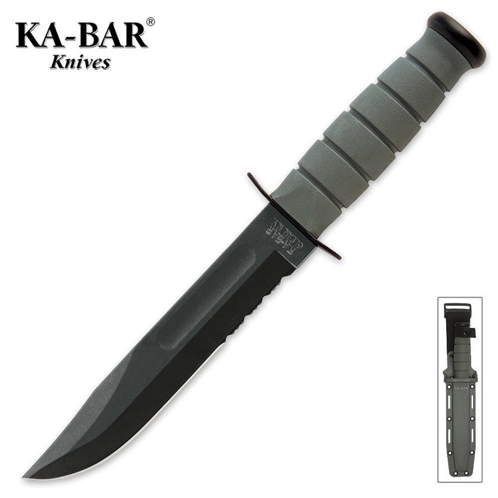 KA-BAR Classic Marine Knife Foliage Green & Sheath
