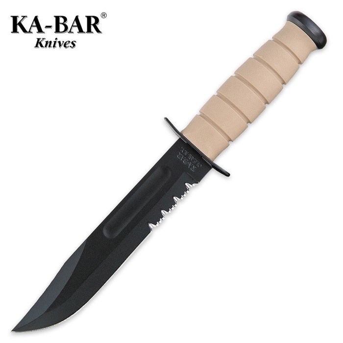 Kabar Serrated Fixed Desert Blade Knife