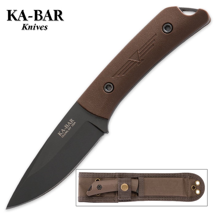 KA-BAR Jesse Jarosz "Globetrotter" Fixed Blade Knife with Sheath