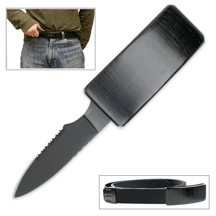 Concealed Carry Hidden Covert Belt Buckle Knife