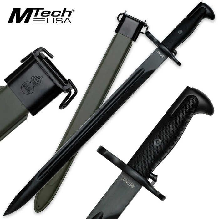 Mtech Bayonet Style Fixed Blade Knife