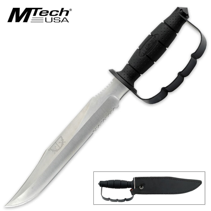 MTech 15-Inch Knuckle Guard Fixed Blade Knife