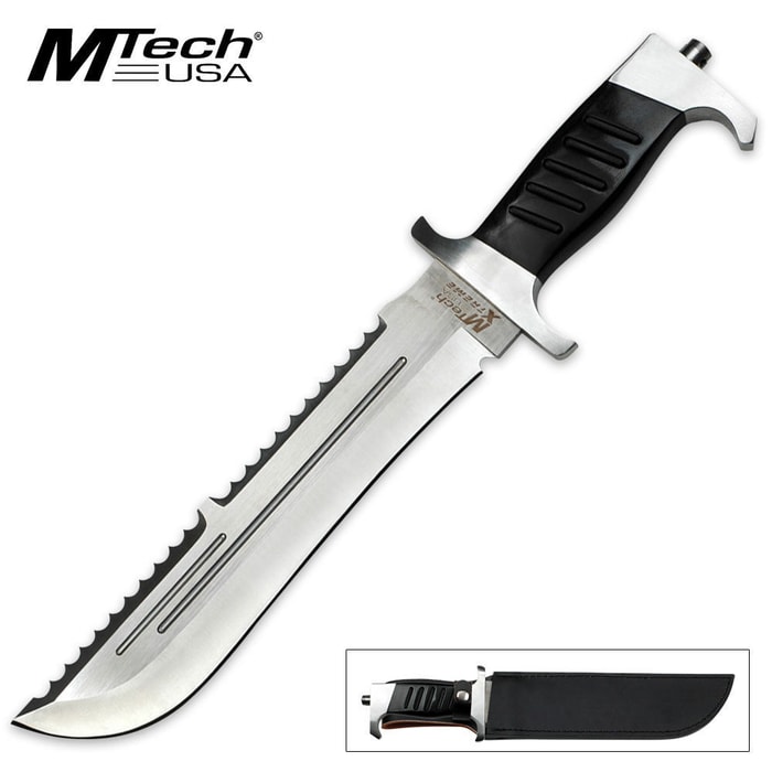 MTech Xtreme 15-Inch Fixed Blade Serrated Survival Knife