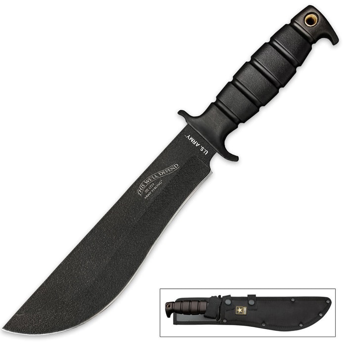 U.S. Army Patriot Fixed Blade Knife With Sheath