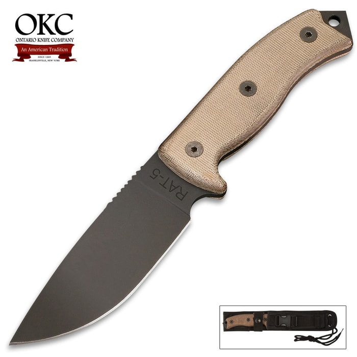 Ontario Knife Company RAT-5 Bushcraft Knife