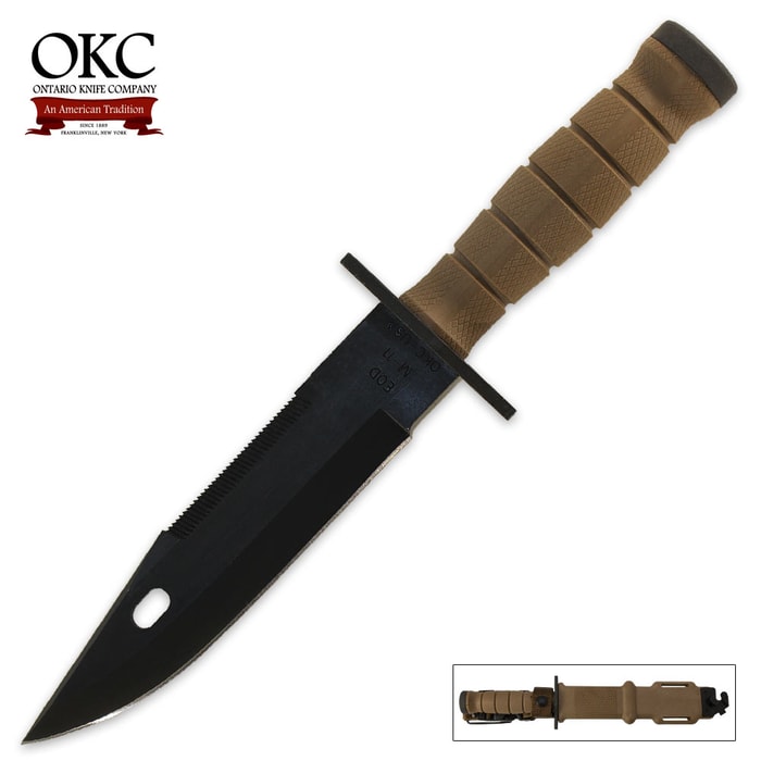 M11 Explosive Ordanance Disposal Fixed Blade Knife With Modified Kraton Handle
