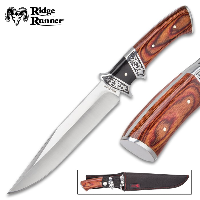 Ridge Runner Briarchase Fixed Blade Knife with Nylon Sheath