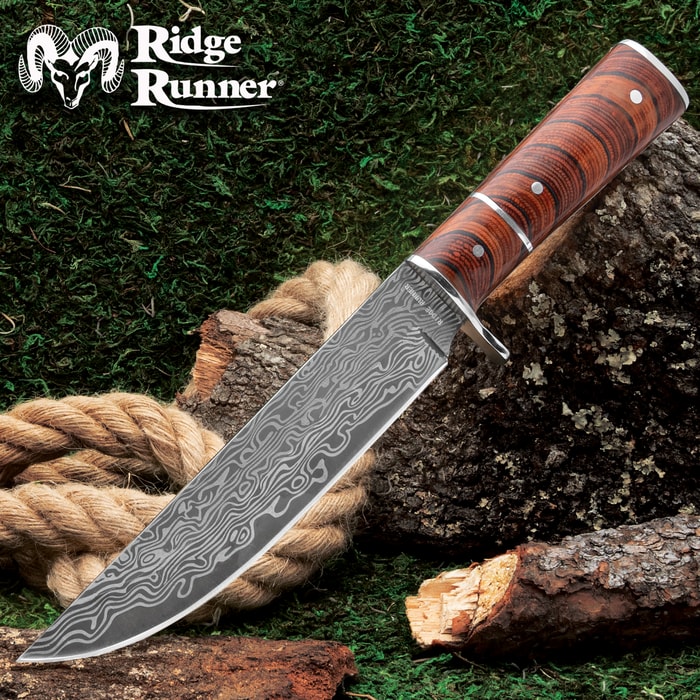 The Timber Rattler Horizon Knife is 12" in overall length