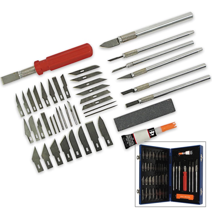 51-Piece Hobby Knife Collection Set
