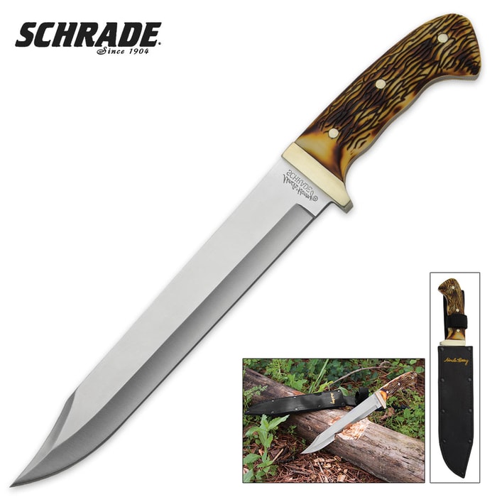 Schrade Uncle Henry Running Stag Bowie Knife