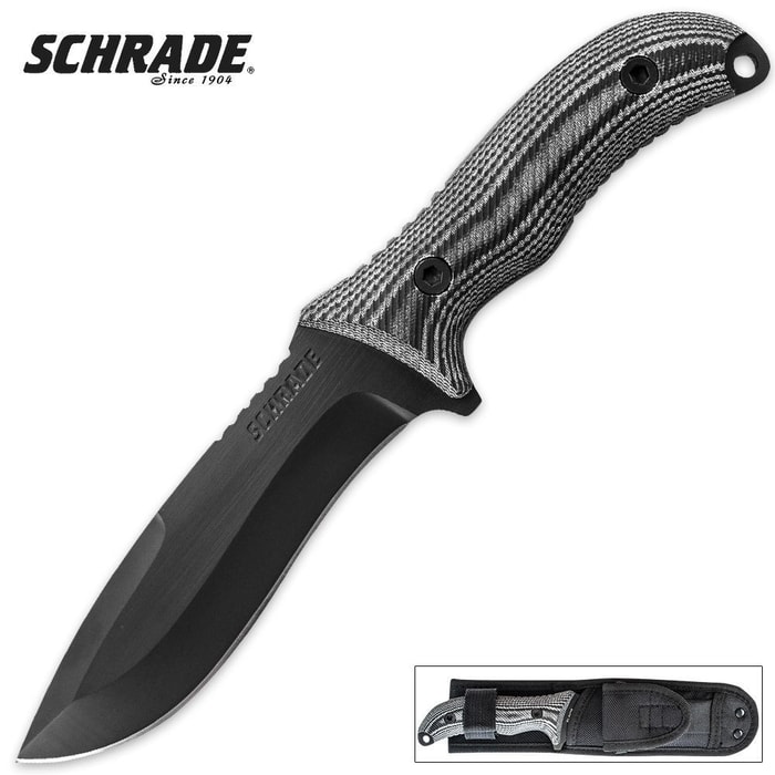 Schrade Extreme Survival Knife Micarta Handle