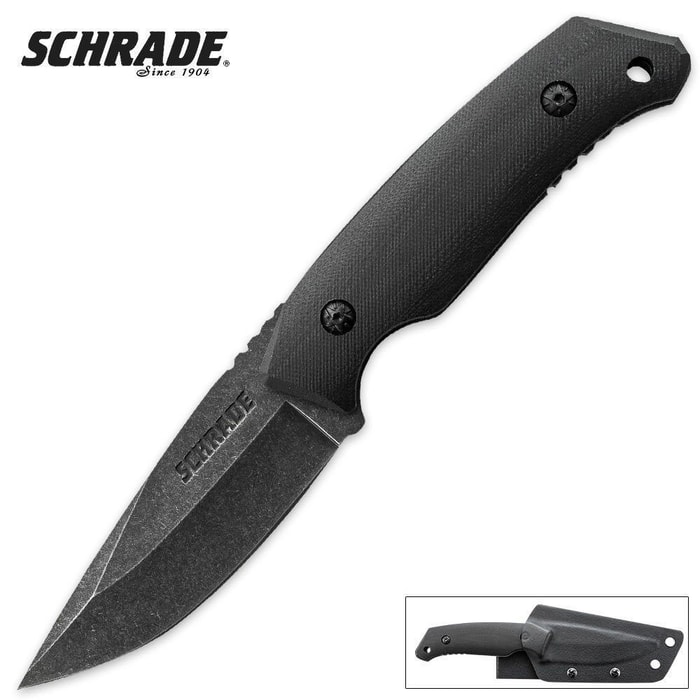 Schrade Tactical Fixed Blade Flat Handle