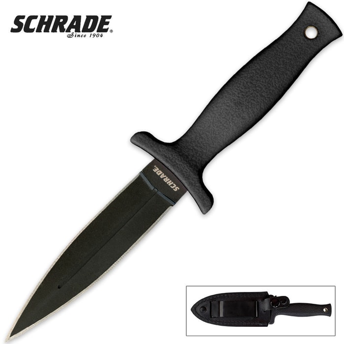 Schrade Large Double Edged Spear Point Boot Knife