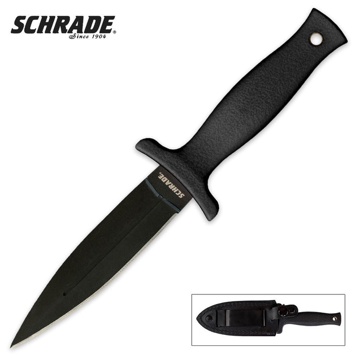 Schrade Large Single Edged Spear Point Boot Knife