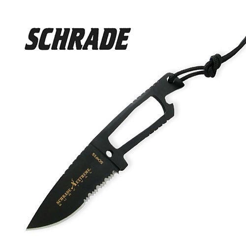 Schrade SCHF5S Part Serrated Drop Point Extreme Survival Knife