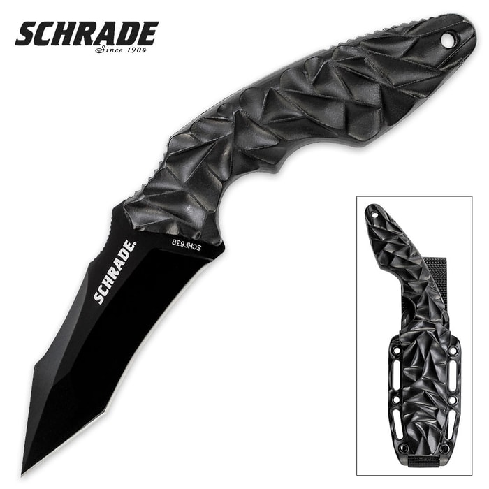 Schrade Black Ripple Fixed Blade Knife