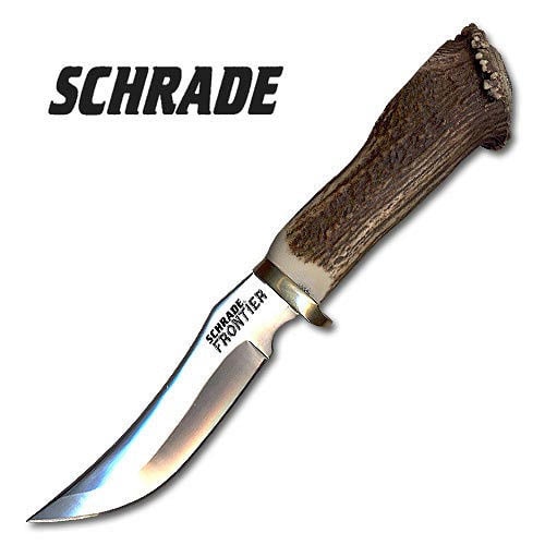 Schrade Skinning Frontier Stag Fixed Blade Knife