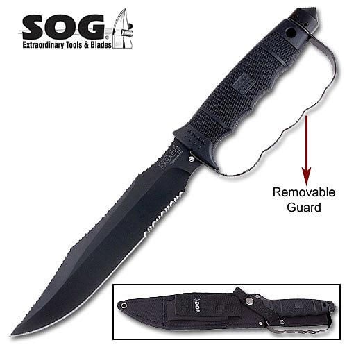 SOG Tigershark Elite Black Tini Knife