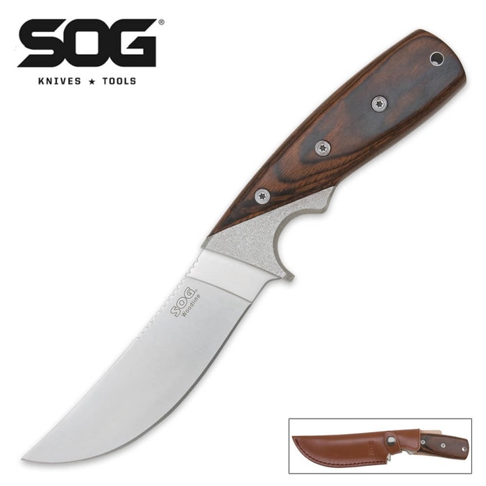 SOG Large Woodline Fixed Blade Knife