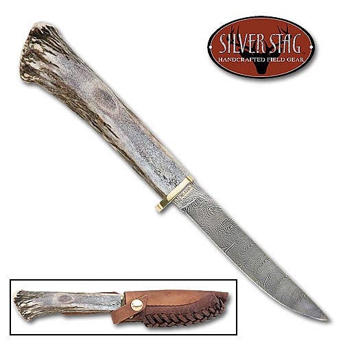 Silver Stag Straight Back Knife