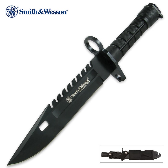 Smith & Wesson Black Special Ops SW3B Bowie Knife