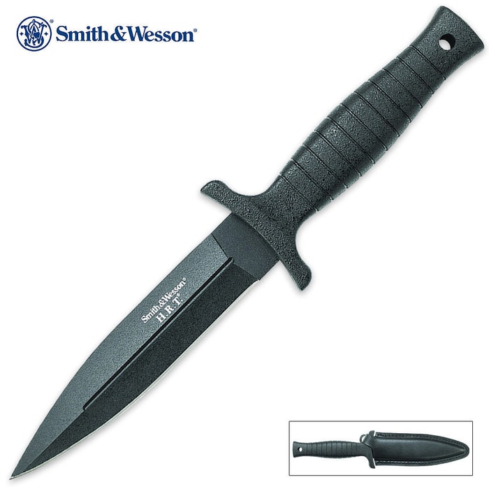 Smith & Wesson H.R.T. Fixed Blade Tactical Knife With Sheath