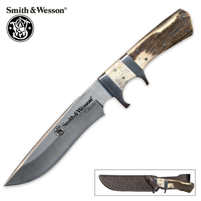 Smith & Wesson Classic Stag Fixed Blade Knife