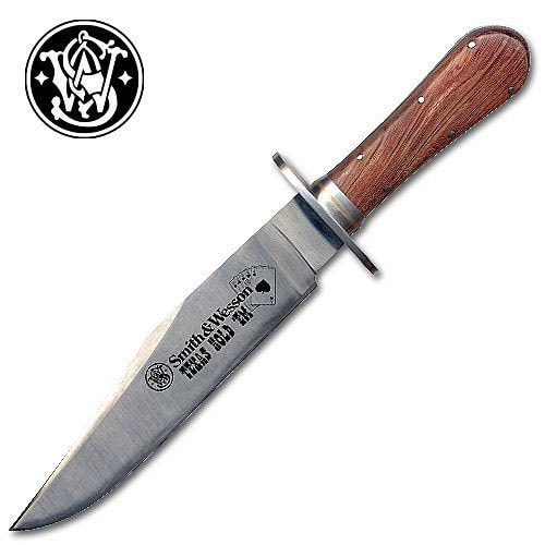 "Smith & Wesson Texas Holdem 12"" Bowie Knife"