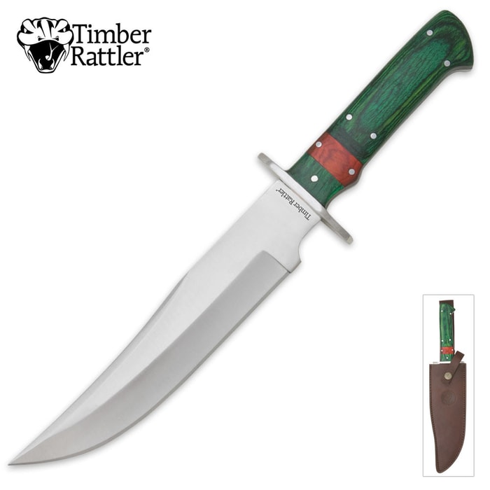 Timber Rattler Green Goliath Bowie Knife