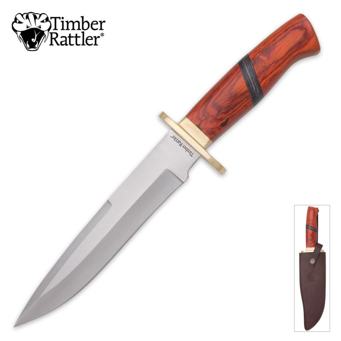 Timber Rattler Cocobolo Bowie Knife