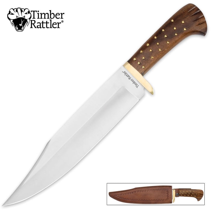 Timber Rattler Rosewood Hunting Bowie