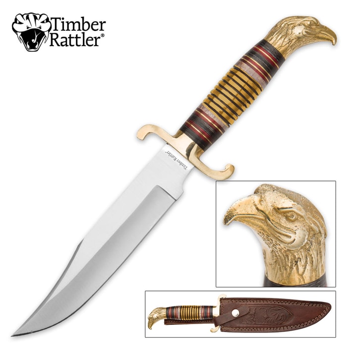 American Eagle Fixed Blade Knife With Sheath